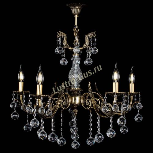 Люстра бронзовая Кассандра Алфея №5/2 шар в Воронеже Гусь Хрустальный