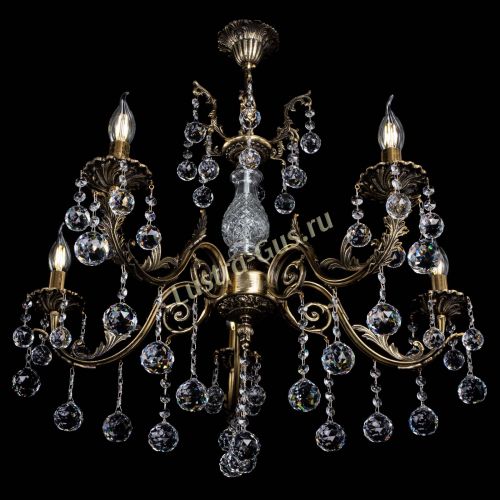 Люстра бронзовая Кассандра Алфея №5/2 шар в Воронеже Гусь Хрустальный