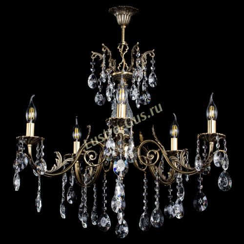 Люстра бронзовая Кассандра Алфея №5/2 звездочка в Воронеже Гусь Хрустальный