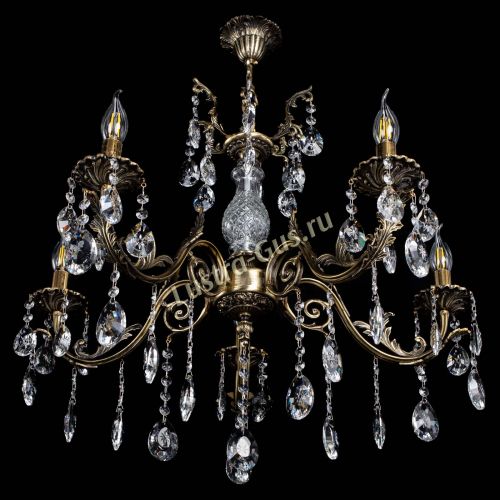 Люстра бронзовая Кассандра Алфея №5/2 звездочка в Воронеже Гусь Хрустальный