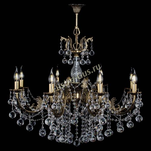 Люстра бронзовая Кассандра Алфея №8/1 шар в Воронеже Гусь Хрустальный