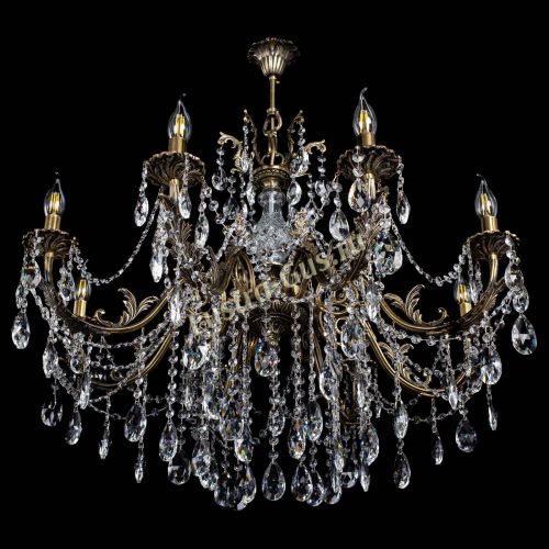 Люстра бронзовая Кассандра Алфея №8/1 журавлик в Воронеже Гусь Хрустальный