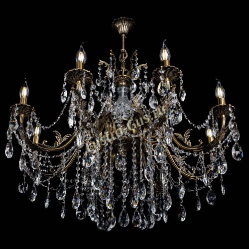 Люстра бронзовая Кассандра Алфея №8/1 журавлик в Воронеже Гусь Хрустальный