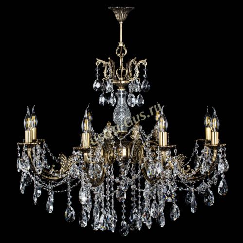 Люстра бронзовая Кассандра Алфея №8/1 звездочка в Воронеже Гусь Хрустальный