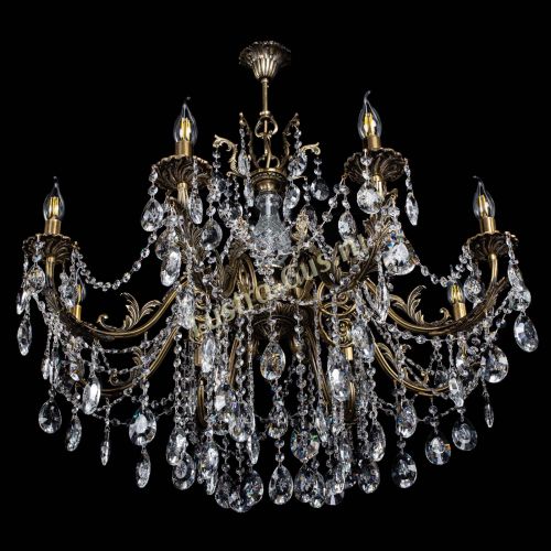 Люстра бронзовая Кассандра Алфея №8/1 звездочка в Воронеже Гусь Хрустальный