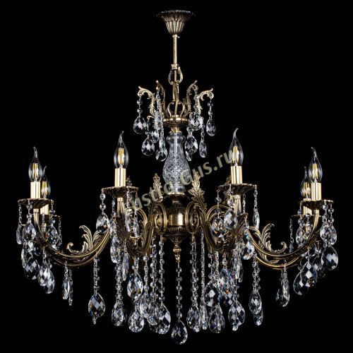 Люстра бронзовая Кассандра Алфея №8/2 баден в Воронеже Гусь Хрустальный