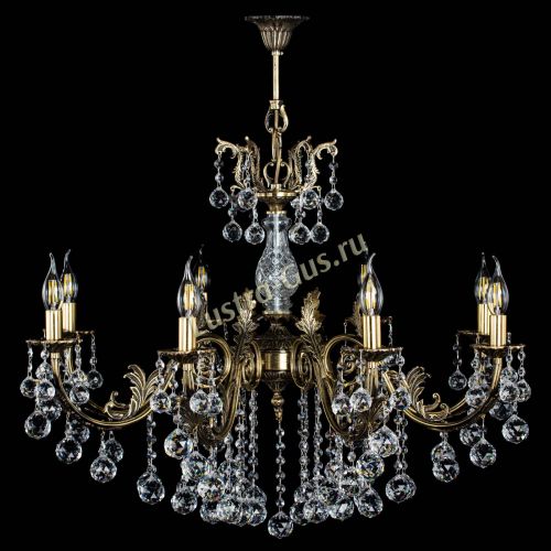 Люстра бронзовая Кассандра Алфея №8/2 шар в Воронеже Гусь Хрустальный