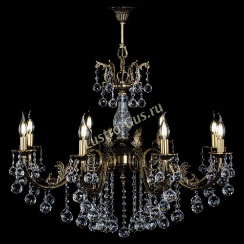 Люстра бронзовая Кассандра Алфея №8/2 шар в Воронеже Гусь Хрустальный