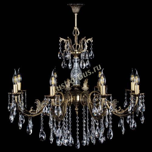 Люстра бронзовая Кассандра Алфея №8/2 журавлик в Воронеже Гусь Хрустальный