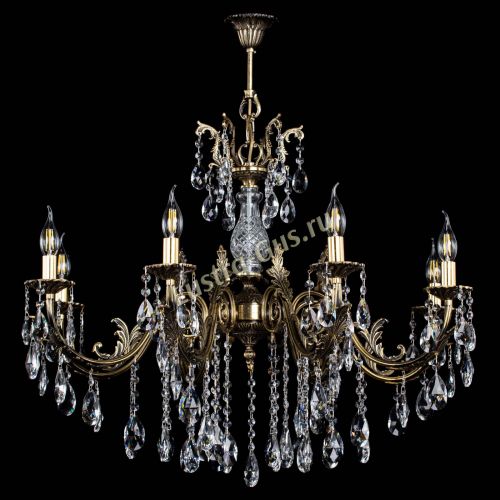 Люстра бронзовая Кассандра Алфея №8/2 журавлик в Воронеже Гусь Хрустальный