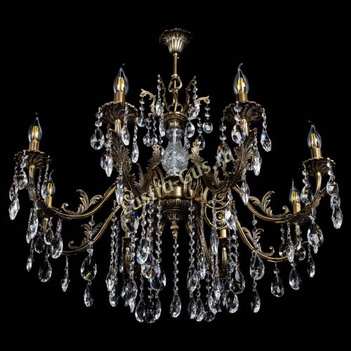 Люстра бронзовая Кассандра Алфея №8/2 журавлик в Воронеже Гусь Хрустальный