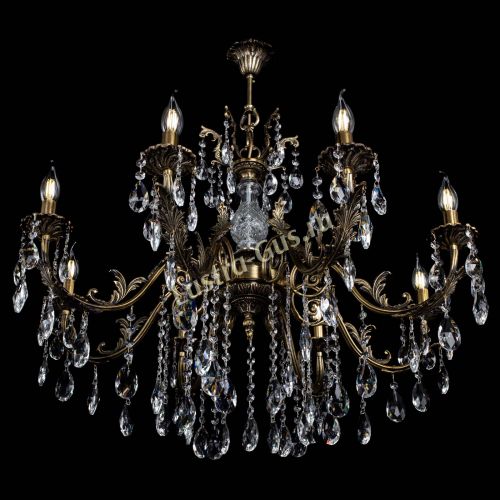 Люстра бронзовая Кассандра Алфея №8/2 журавлик в Воронеже Гусь Хрустальный