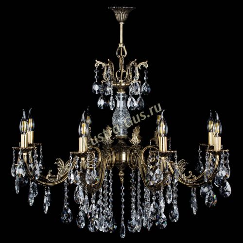 Люстра бронзовая Кассандра Алфея №8/2 звездочка в Воронеже Гусь Хрустальный