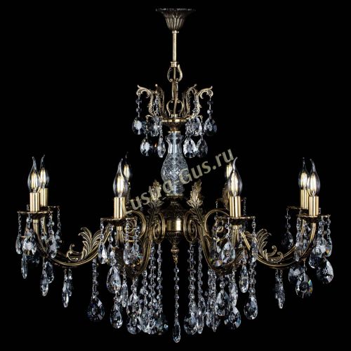 Люстра бронзовая Кассандра Алфея №8/2 звездочка в Воронеже Гусь Хрустальный