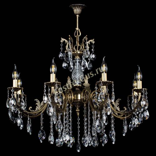 Люстра бронзовая Кассандра Алфея №8/2 звездочка в Воронеже Гусь Хрустальный