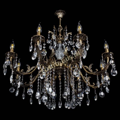 Люстра бронзовая Кассандра Алфея №8/2 звездочка в Воронеже Гусь Хрустальный