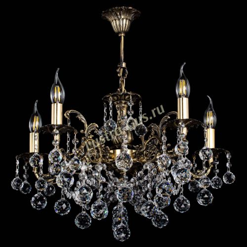 Люстра бронзовая Муза №5 шар в Воронеже Гусь Хрустальный