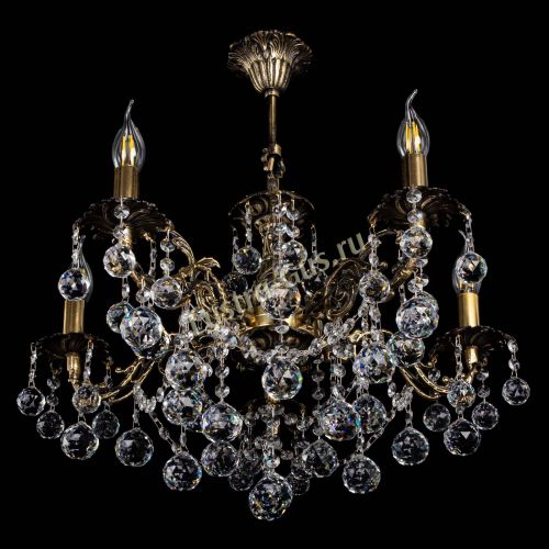 Люстра бронзовая Муза №5 шар в Воронеже Гусь Хрустальный