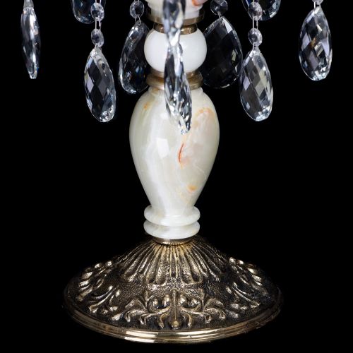 Настольная лампа Антик №5 с камнем в Воронеже Гусь Хрустальный