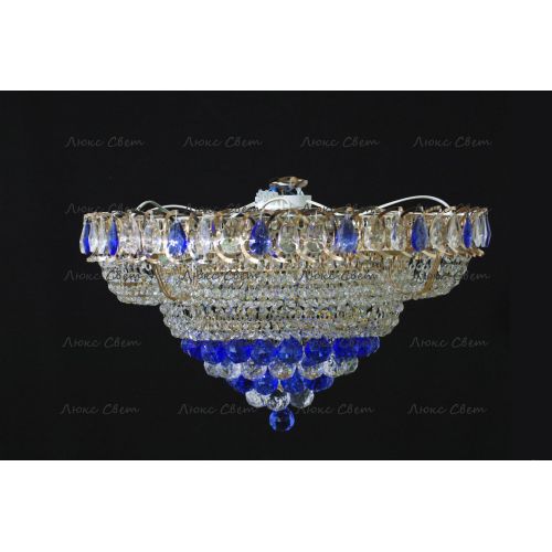 Люстра Кольцо пирамида шар 40 мм синяя в Воронеже